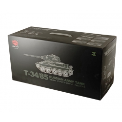 Czołg zdalnie sterowany ASG/IR/dźwięk/dym 1:16 Russia Medium Tank T-34/85 1944 RTR 2.4Ghz - Heng Long 3909-1U